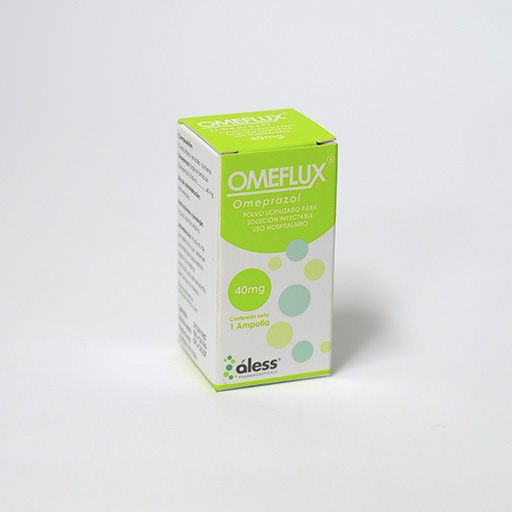 Omeflux (Omeprazol) 40mg polvo liofilizado para solución inyectable X 1