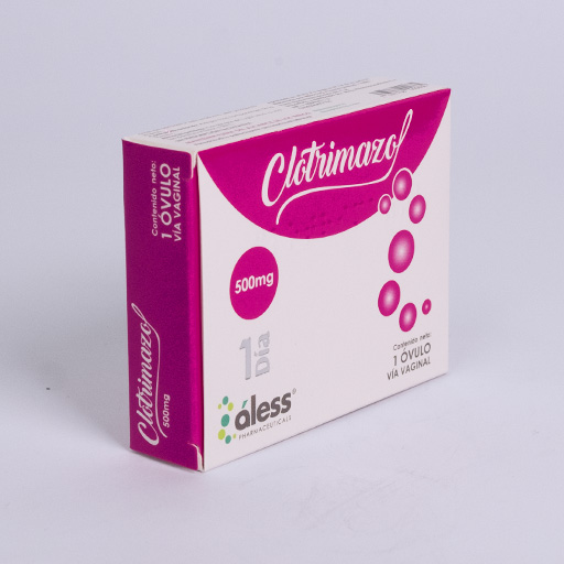Clotrimazol 500mg óvulos vaginales x 1